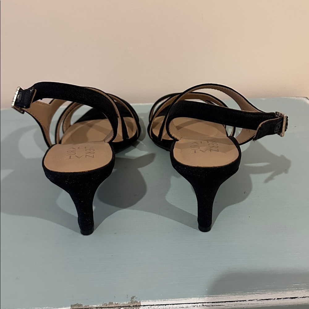 Naturalizer Black Multi-Strap Slingback Heels - image 3